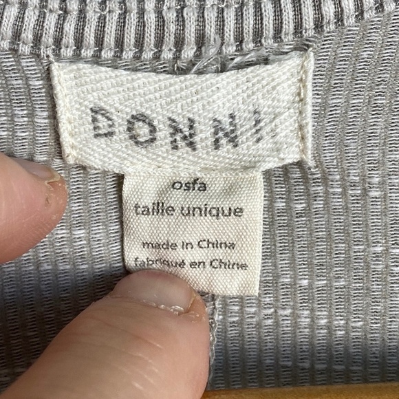 Donna Womens Gray Open Front Dolman Sleeve Fine Ribbed Cardigan Sweater One Size - Picture 2 of 9